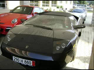 Черно Lamborghini Пред Хотел В Sunny Beach