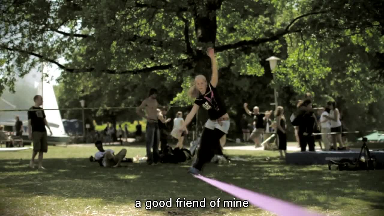 Страхотни трикове на въже - Slackline Riders