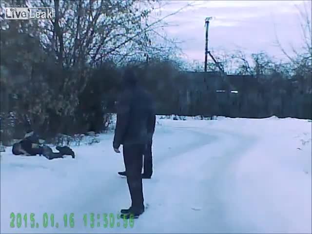 Пиян руснак с характер