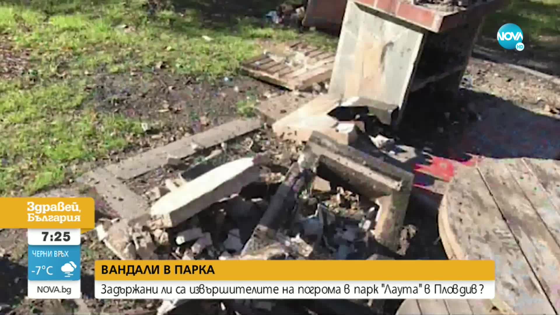 Издирват вандали, потрошили пейки и барбекюта в пловдивския парк „Лаута“