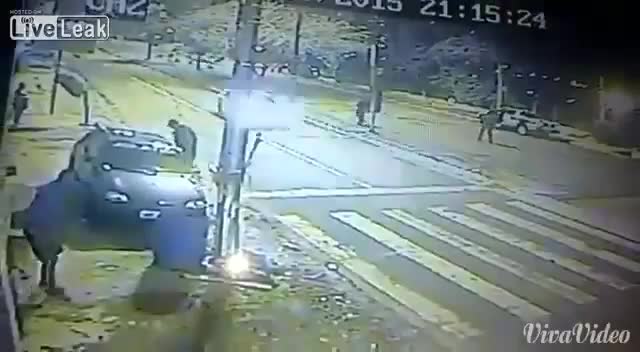как се спира нарушител в бразилия !!!