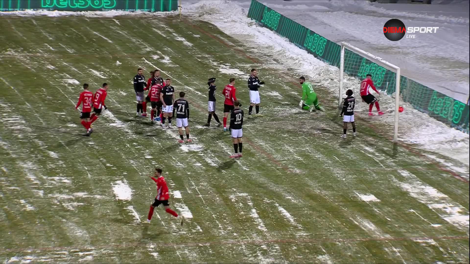 Goal by CSKA 1948 Sofia