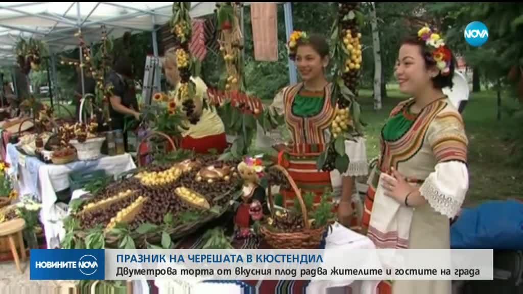Гигантска торта и награди на Празника на черешата в Кюстендил