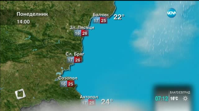 Прогноза за времето (06.07.2015 - сутрешна)