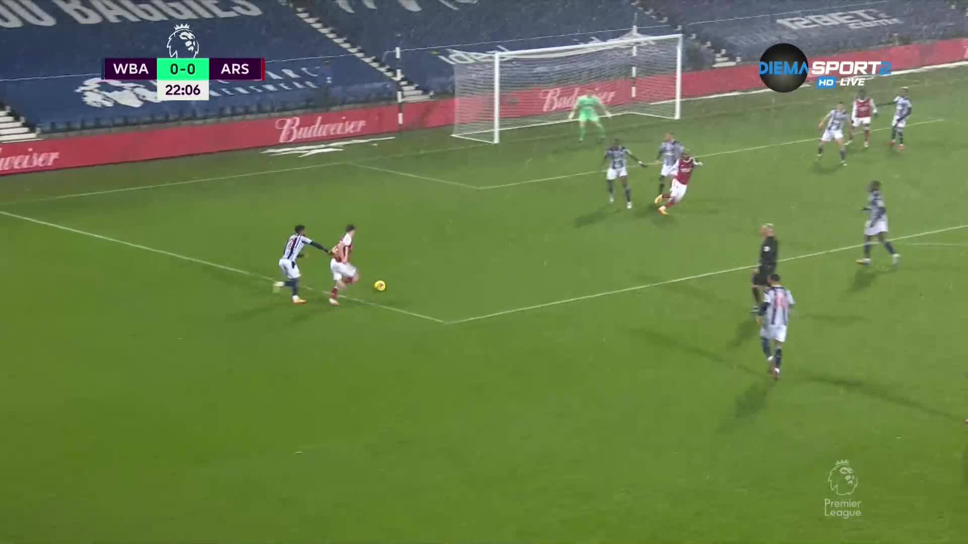 Уест Бромич Албиън - Арсенал 0:2 /първо полувреме/