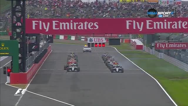 Хамилтън пропадна на старта в Гран При на Япония