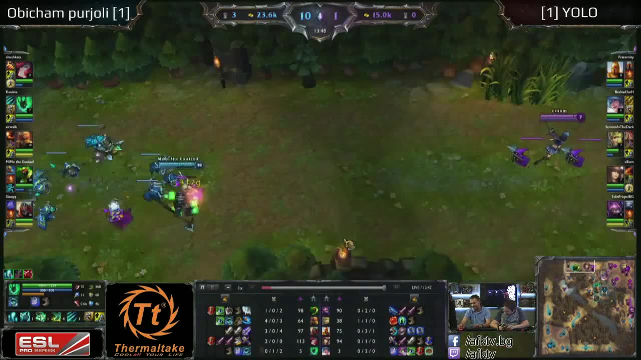 League of Legends -игра 3- Yolo vs Obicham Purjoli - Eps плейоф - Afk Tv Еп. 33 част 7