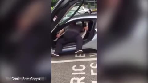 Смях Дебелак не може да слезе от новото си Bmw