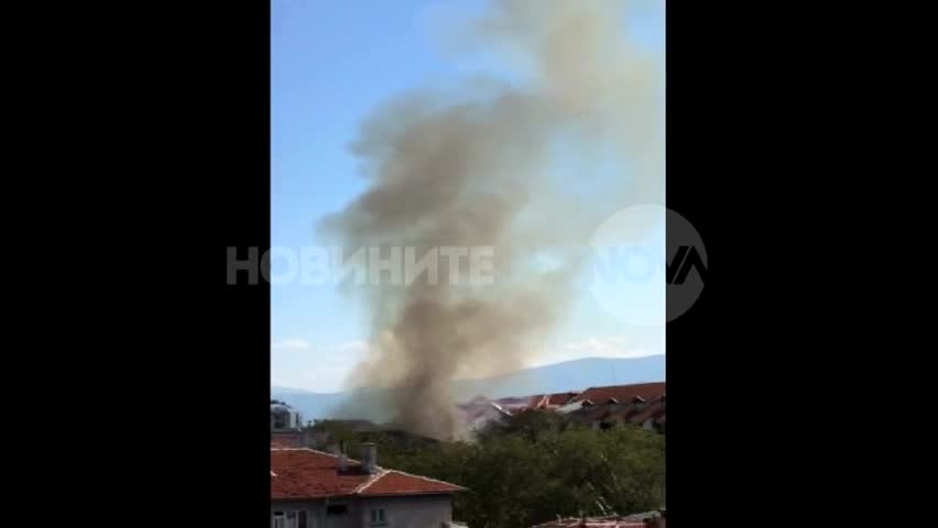 Пожар в склад в Пловдив