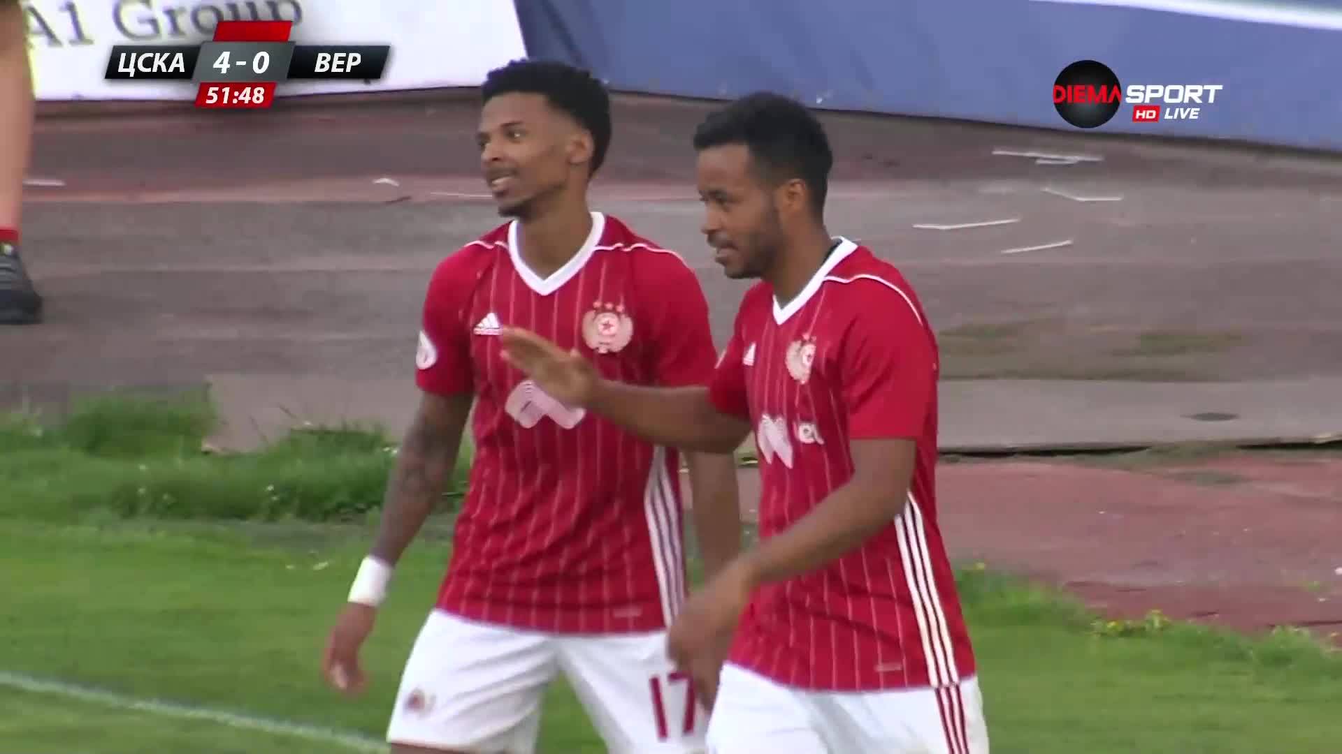 Алберг с втори гол срещу Верея и 4:0 за ЦСКА
