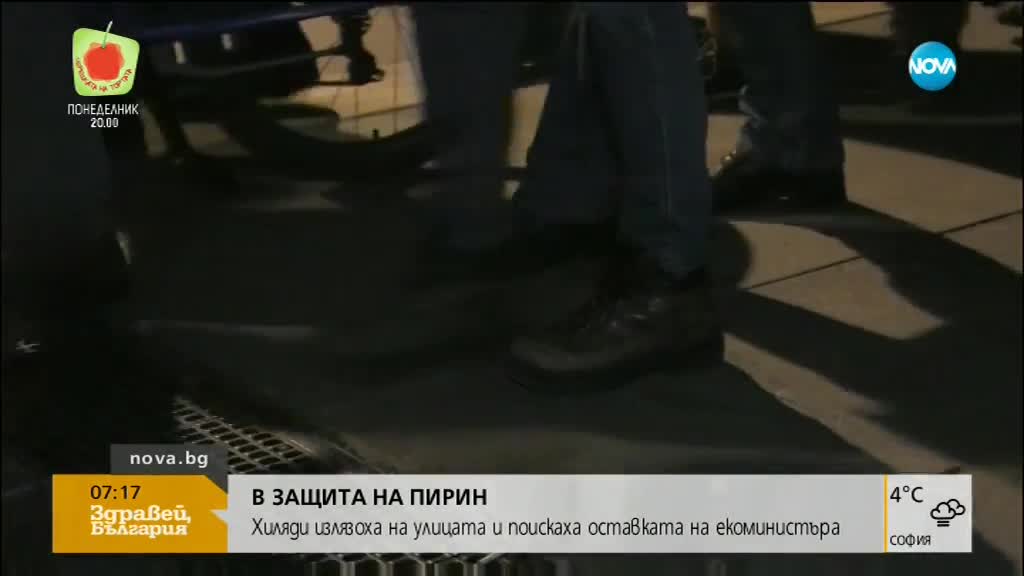 Как протекоха шествията "за" и "против" строителството в Пирин