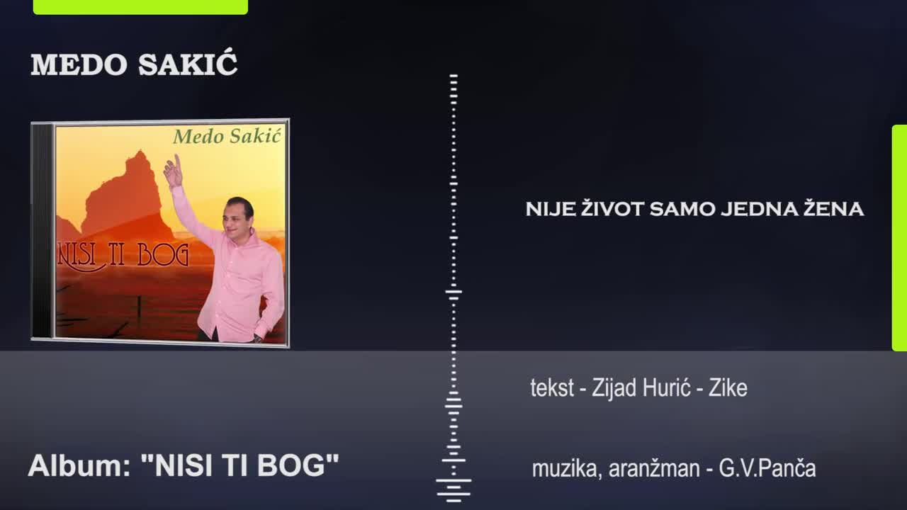 Уникалнааа!!! Medo Sakic - 2014 - Nije zivot samo jedna zena (hq) (bg sub)