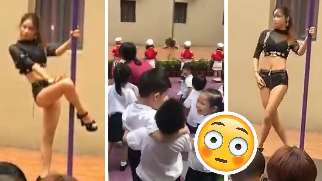 Това е посрещане Китайска детска градина посрещна хлапетата на първия