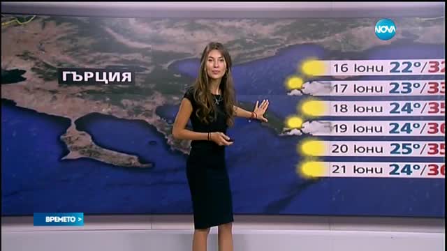 Прогноза за времето (15.06.2016 - обедна)