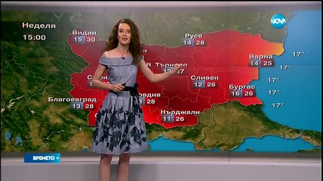 Прогноза за времето (29.05.2016 - обедна)