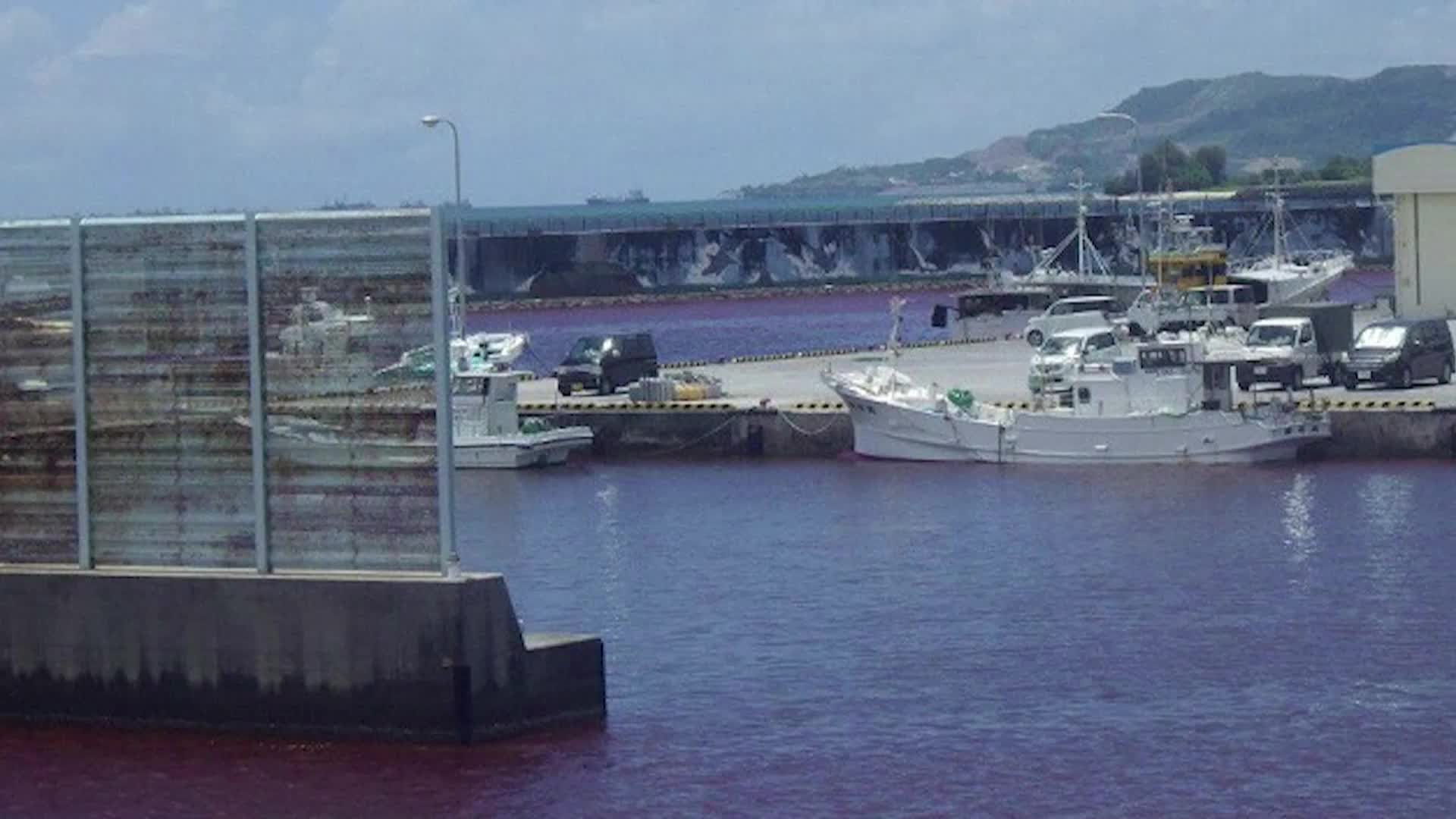 Пристанище в Япония се оцвети в червено (ВИДЕО)