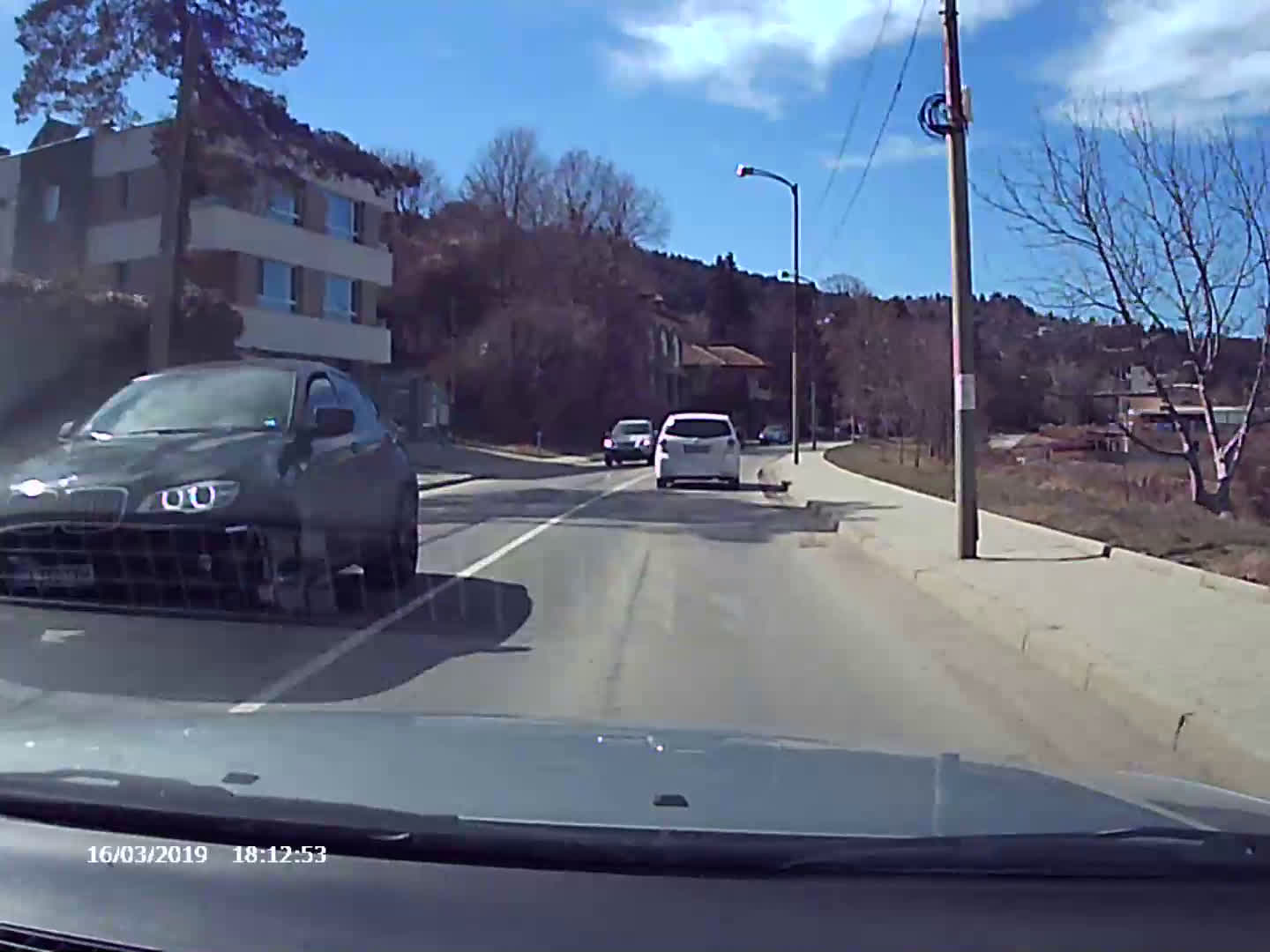 Неправилно изпреварване в Панчарево