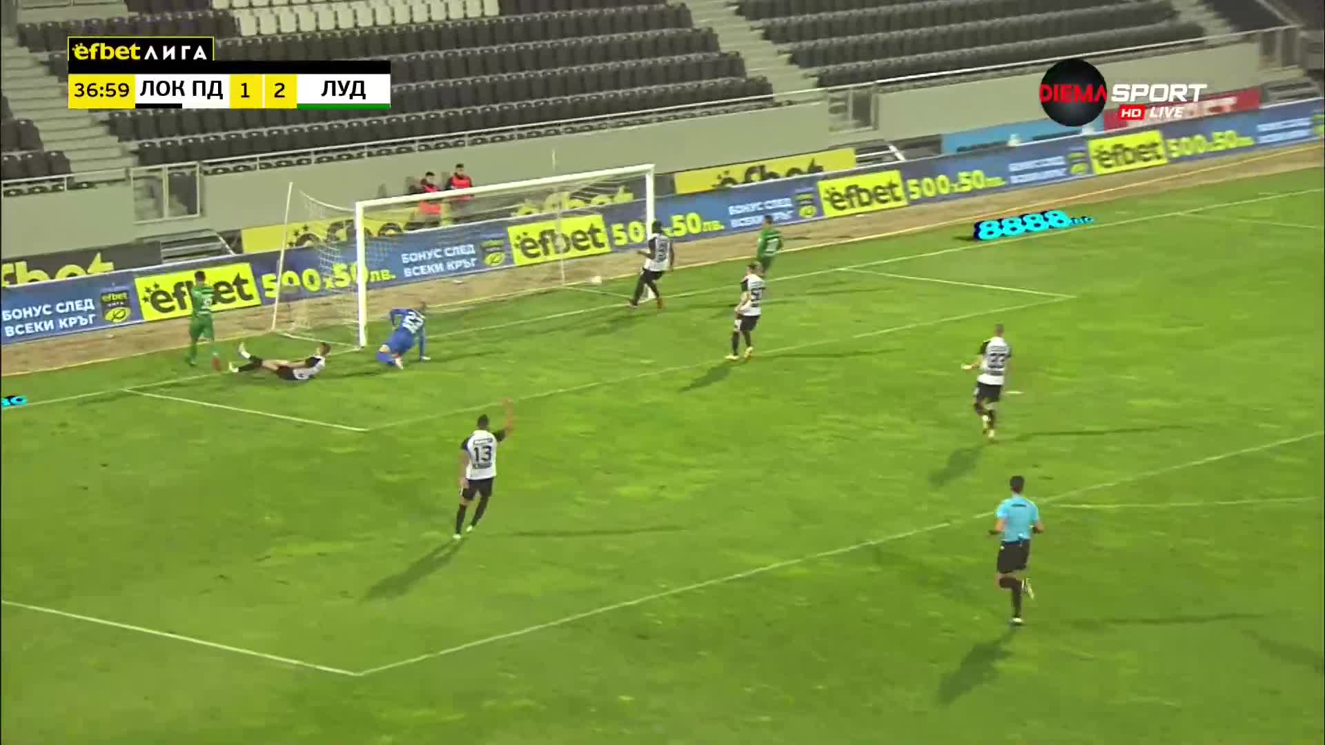 Локомотив Пловдив - Лудогорец 1:3 /първо полувреме/