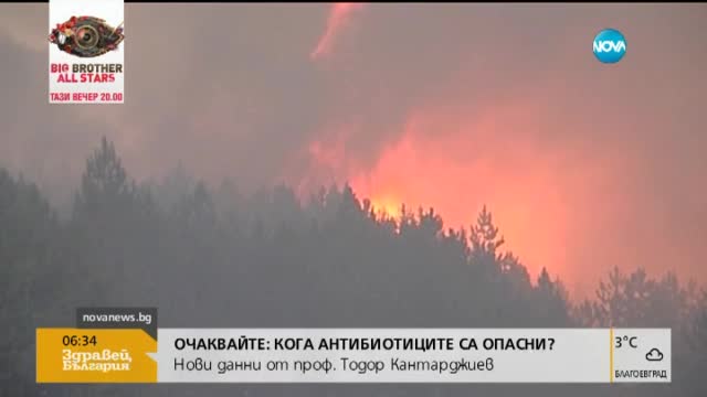 Горският пожар край Габрово е локализиран
