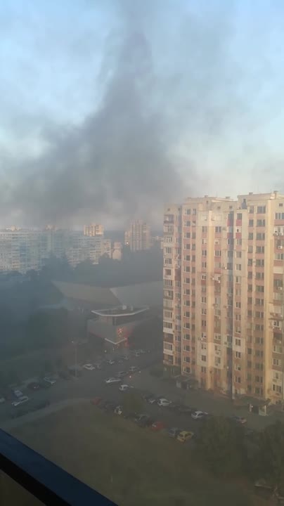 Пожар в ж.к. "Славейков" в Бургас