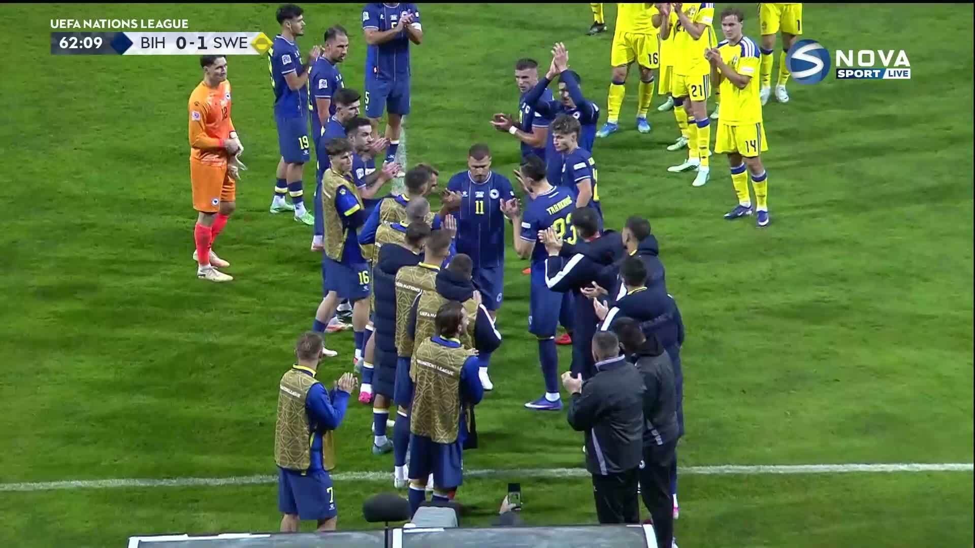 Един Джеко изигра последният си мач Босна и Херцеговина