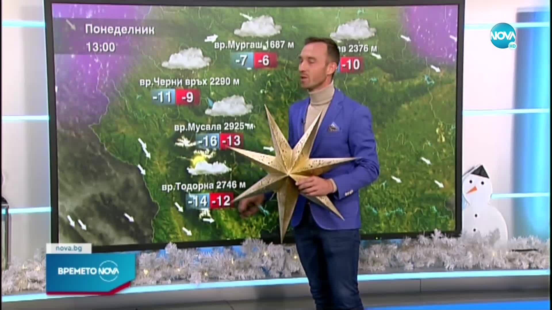 Прогноза за времето (20.12.2021 - обедна емисия)