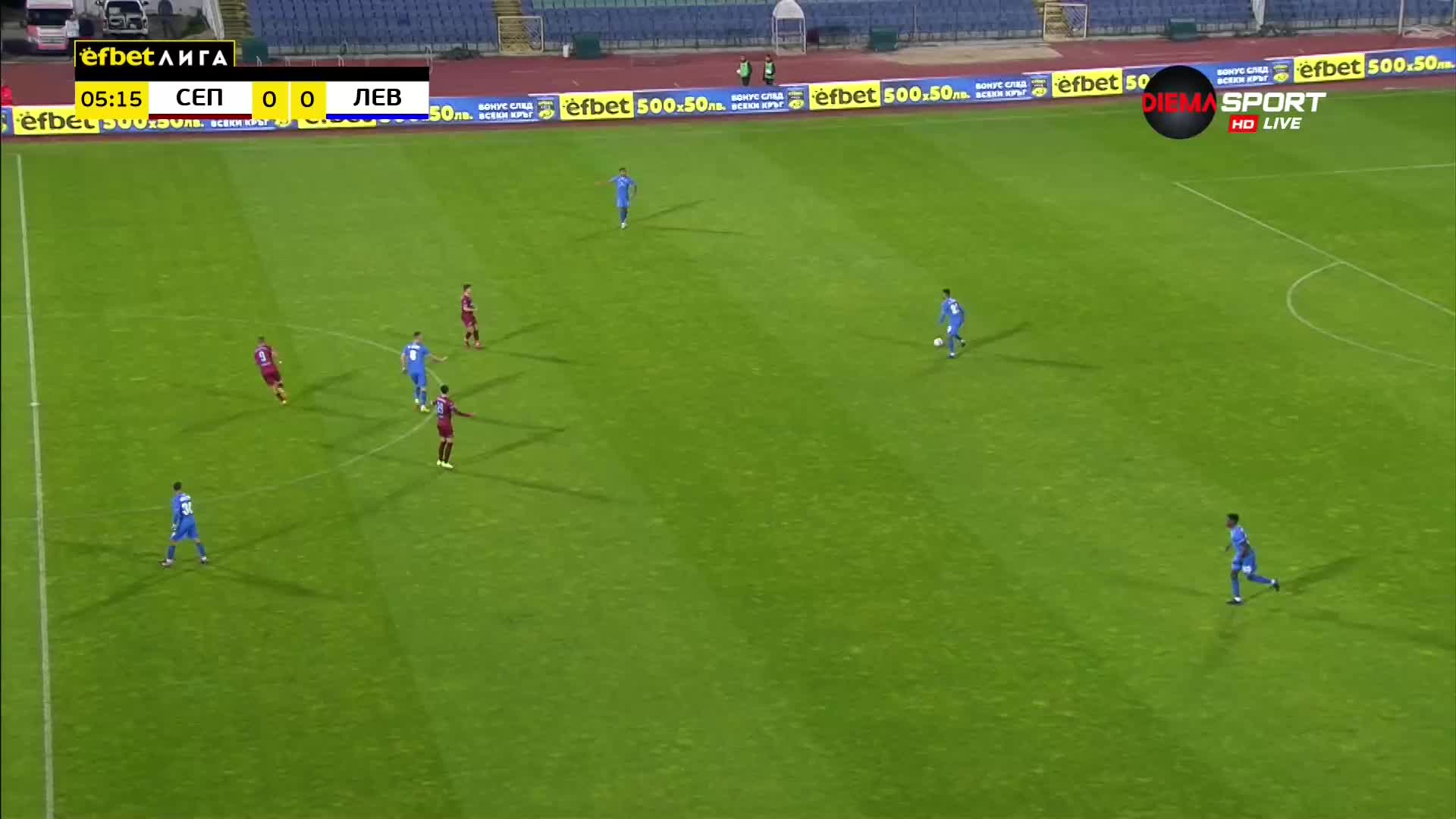 Септември София - Левски 0:0 /първо полувреме/