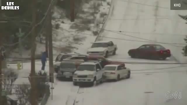 Замразения път в района на Spokane 