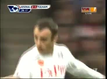 Гол на Бербатов! Арсенал - Фулъм 2:2