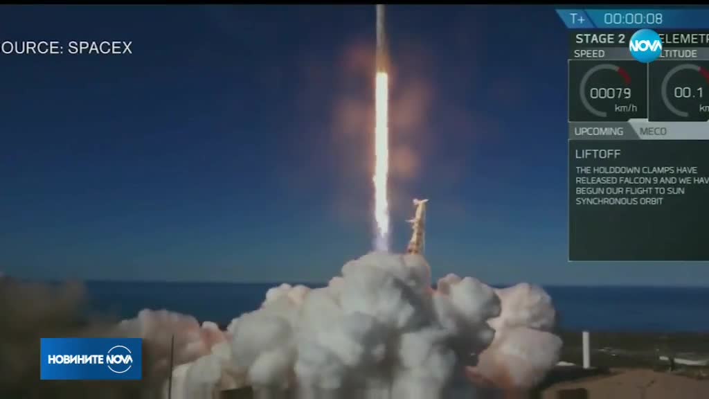 SpaceX изведе в орбита 64 сателита