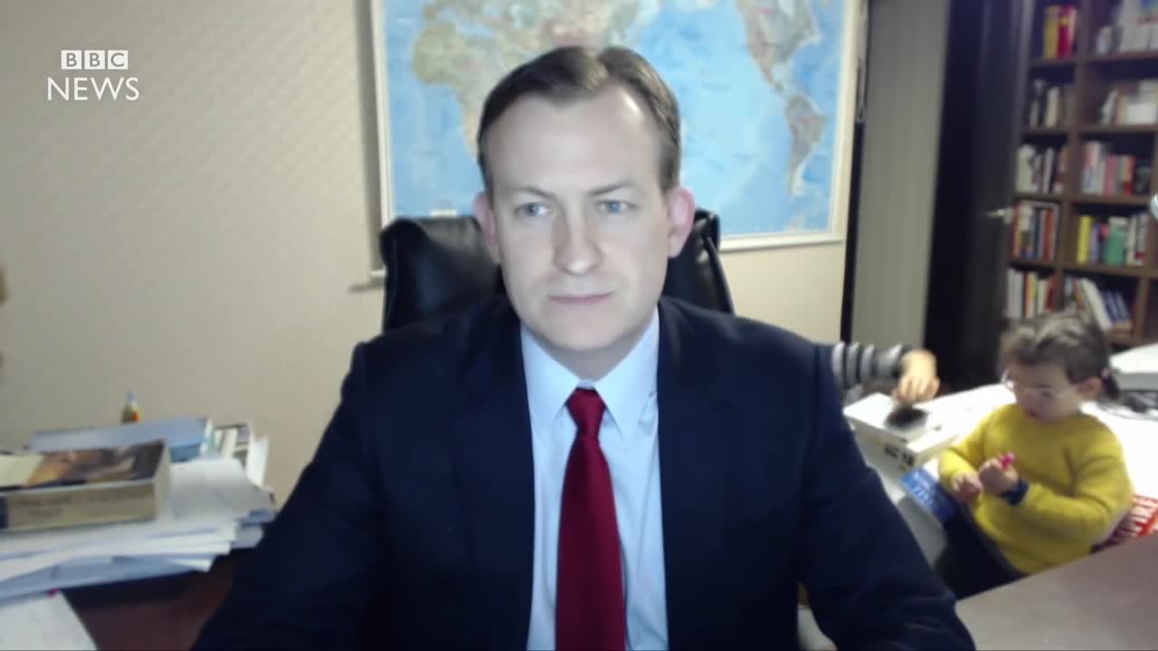 Гаф с интервю на живо по B B C News