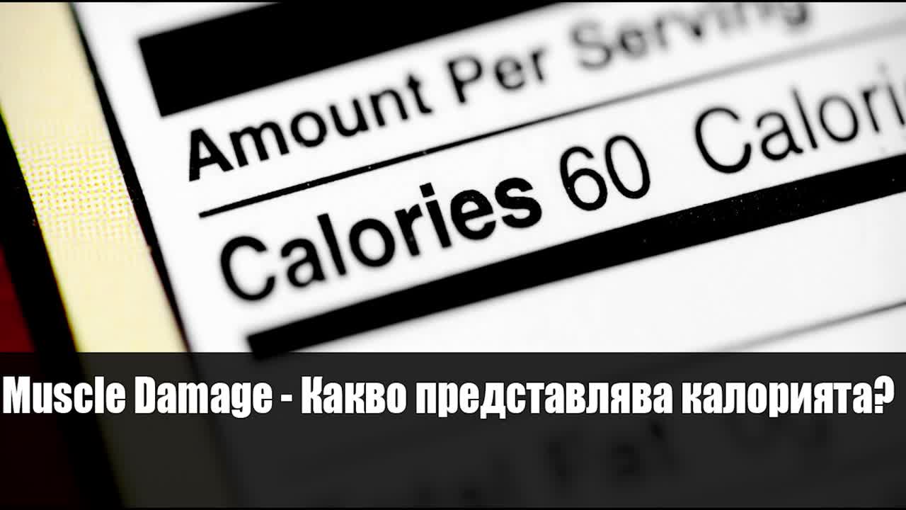 Muscle Damage-Какво представлява калорията?