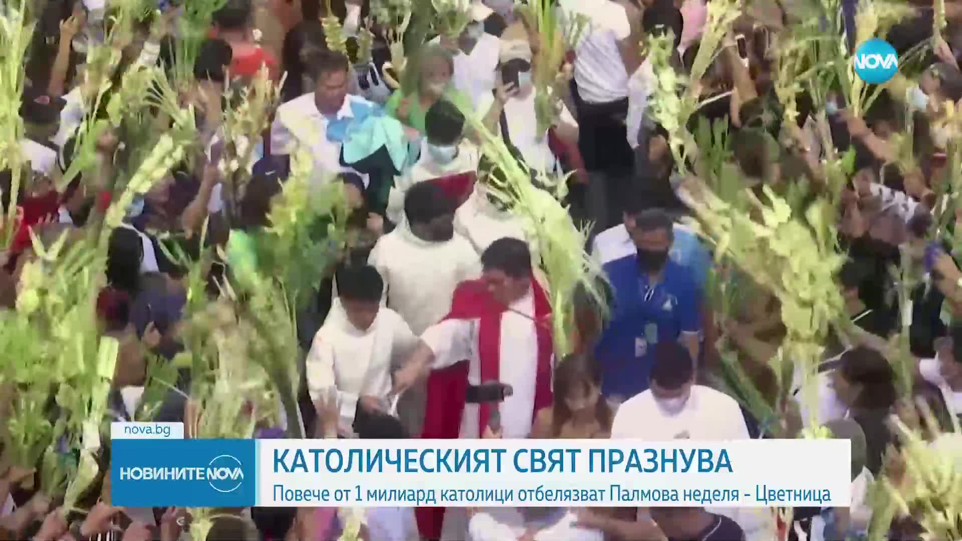 Католическият свят празнува Цветница