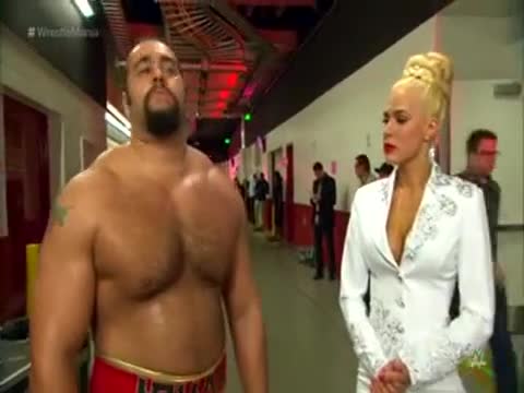 Wwe Кечмания - Русев се съгласява Lana да го придружи до ринга за мача