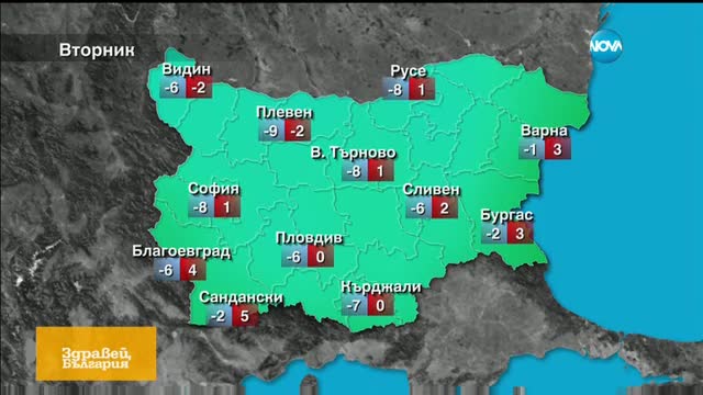 Прогноза за времето (31.01.2017 - сутрешна)