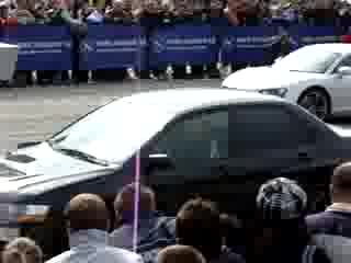 Audi R8 vs Mitsubishi Evo Дупница 19.10.08