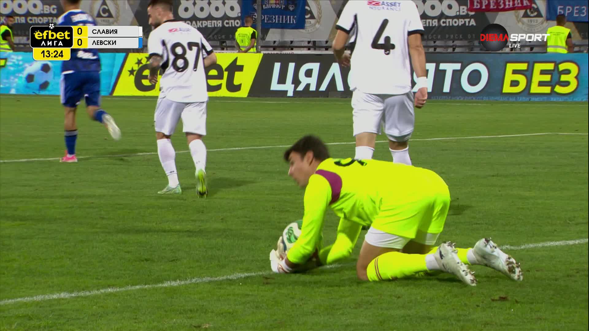 Славия - Левски 0:0 /първо полувреме/
