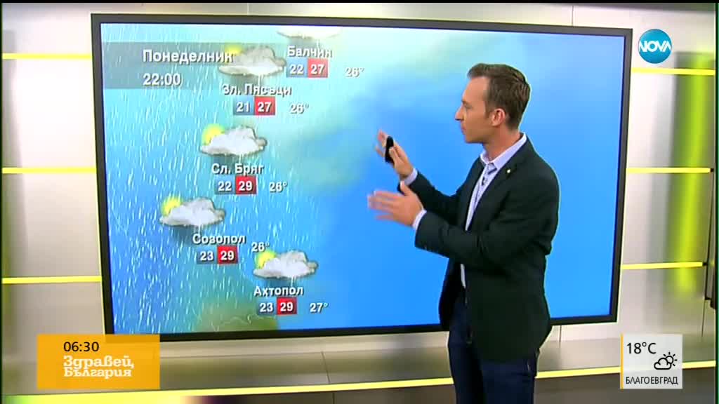 Прогноза за времето (23.07.2018 - сутрешна)