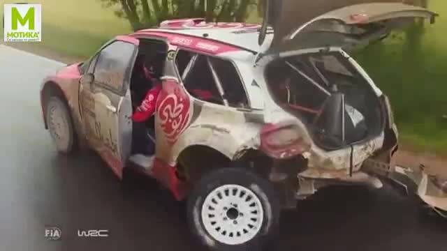 Няма нищо, което да спре този рали състезател!