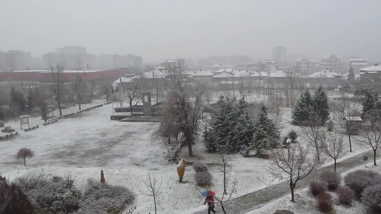 Сняг във Хасково