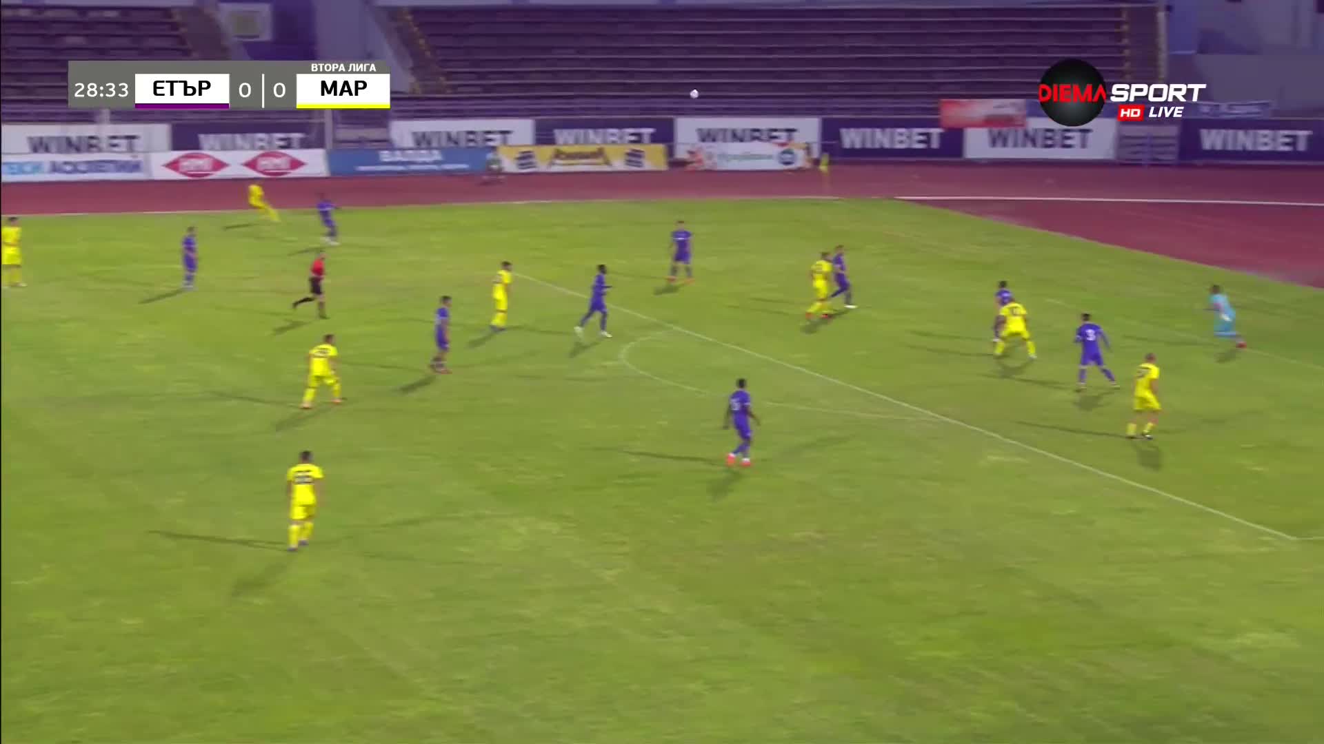 Етър - Марица 1:0 /първо полувреме/
