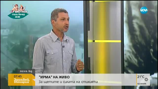 Климатолог: Урагани като „Ирма” черпят сила от морската вода