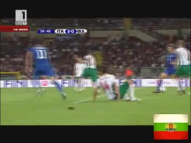 България изгуби шансове за класиране на световното през 2010г. след като загуби от Италия с 2:0