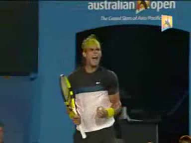 Нечовешко Отиграване На Рафаел Надал С - У Фернандо Вердаско - Australian Open 2009