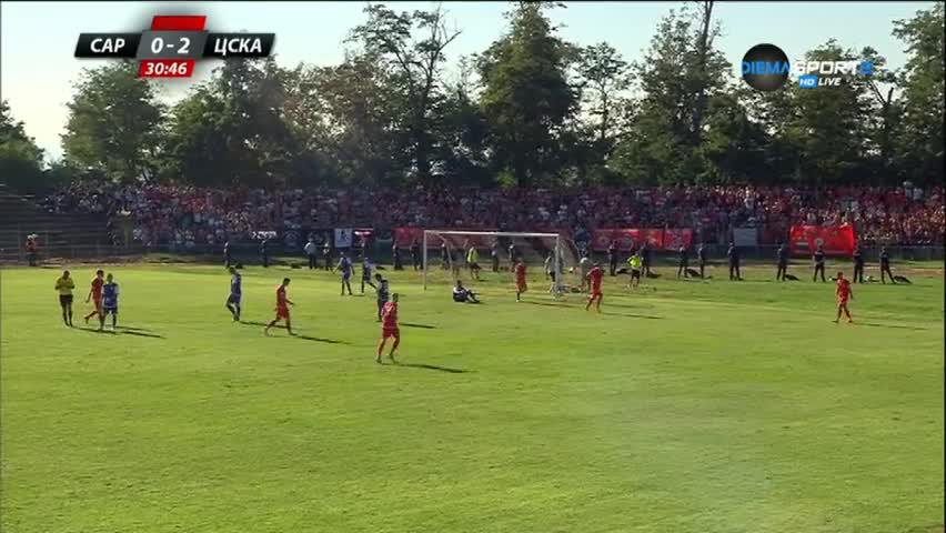 ЦСКА поведе с 3:0 с автогол на Сарая