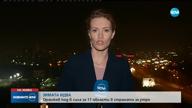 Снеговалежите започват в понеделник, обявен е оранжев код в 17 области