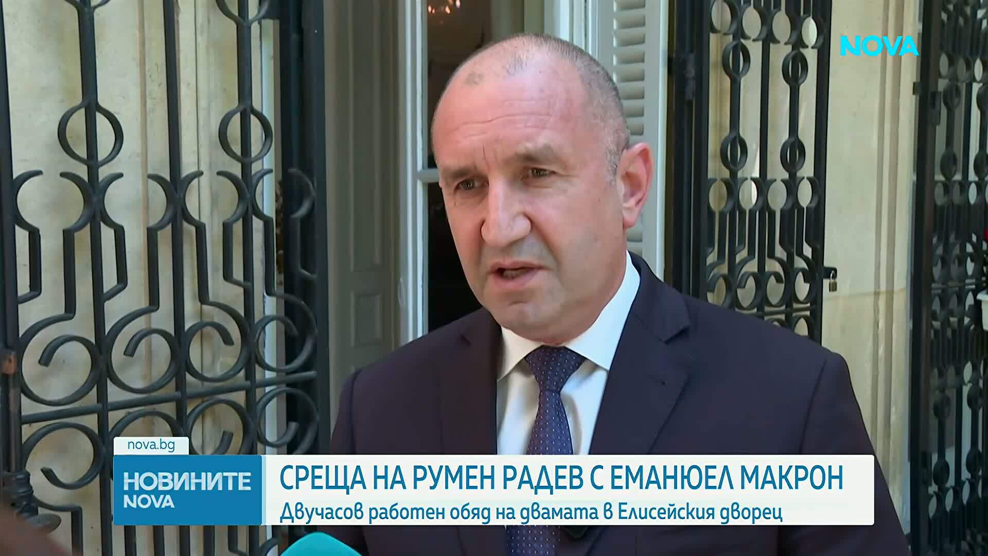 Премиерът се срещна с президента на Франция
