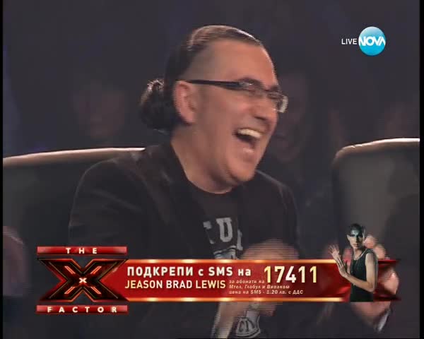 X-factor Jeason Brad Lewis падна от сцената имитирайки Маррри xd .