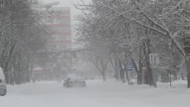 Зимната обстановка в Разград