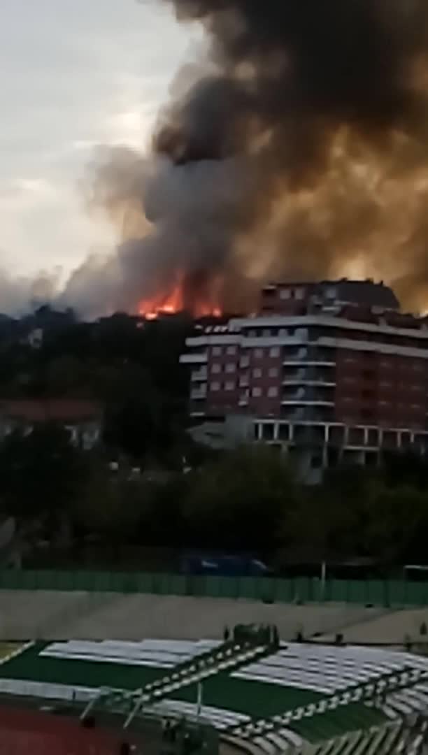 Пожар край стадион "Берое"